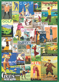 Puzzle: Vintage Art Collages - Golf Around the World