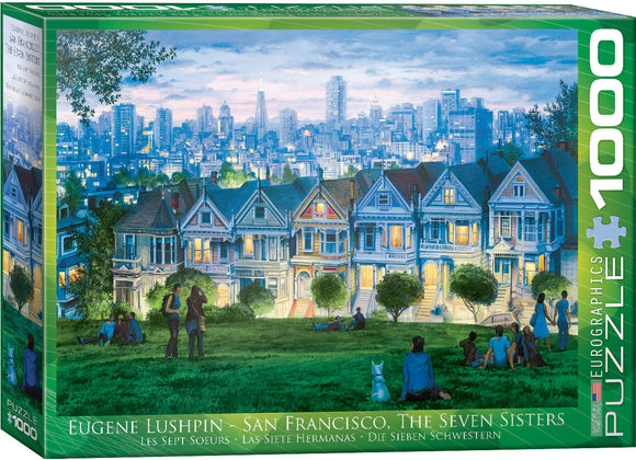 Puzzle: Artist Series - San Francisco The Seven Sisters by Eugene Lushpin