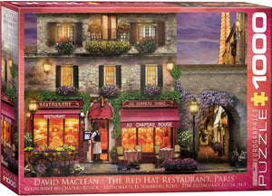 Puzzle: Artist Series - The Red Hat Restaurant Paris by David Mc Lean