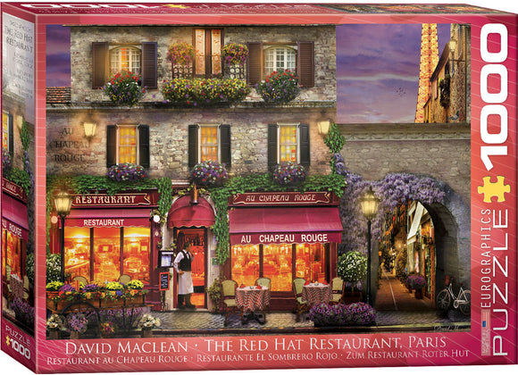 Puzzle: Artist Series - The Red Hat Restaurant Paris by David Mc Lean