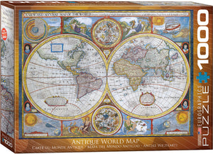 Puzzle: Maps & Flags - Antique World Map