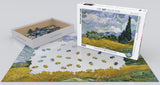 Puzzle: Fine Art Masterpieces - Wheat Field with Cypresses by Vincent van Gogh