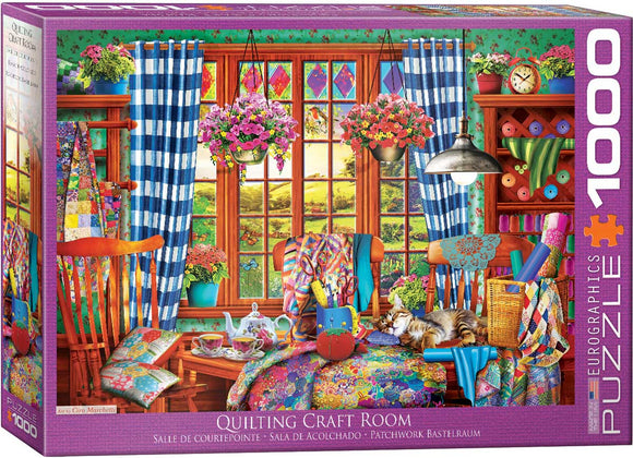 Puzzle: Favorite Pastimes - Quilting Craft Room