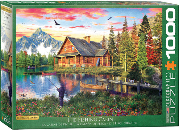 Puzzle: Vibrant Scenery Collection - The Fishing Cabin by Dominc Davison
