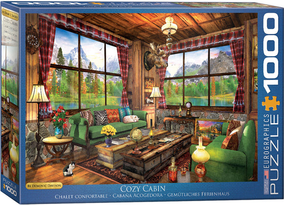 Puzzle: Vibrant Scenery Collection  - Cozy Cabin by Dominic Davison