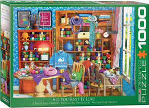 Puzzle: Favorite Pastimes - All you Knit is Love by Paul Normand