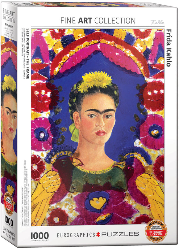 Puzzle: Fine Art Masterpieces - Frida Kahlo - Self Portrait - The Frame