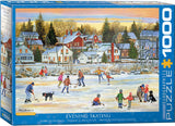 Puzzle: Winter Wonderland  -  Evening Skating