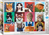Puzzle: Artist Series - Funny Cats by Lucia Heffernan