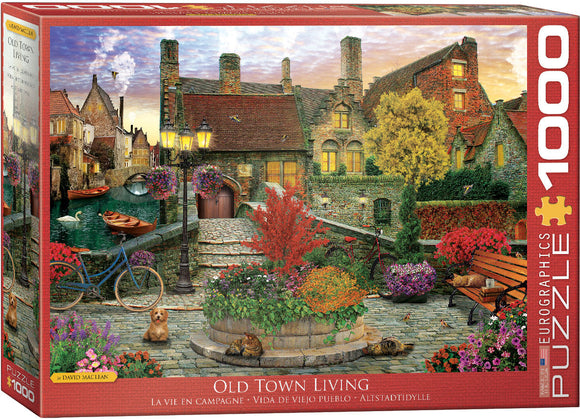 Puzzle: Artist Series - Old Town Living by David McLean