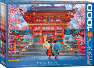 Puzzle: Artist Series - Spring Sakura by David McLean