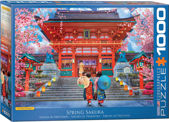 Puzzle: Artist Series - Spring Sakura by David McLean