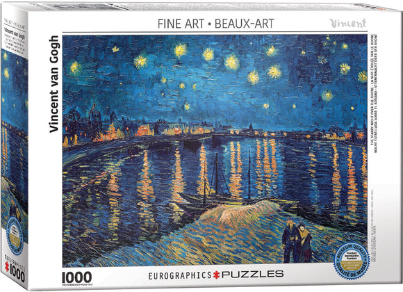 Puzzle: Fine Art Masterpieces - The Starry Night Over The Rhone