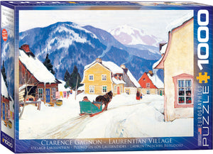 Puzzle: Fine Art Masterpieces - Laurentian Village by Clarence Gagnon
