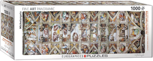 Puzzle: Panoramic Puzzles - The Sistine Chapel Ceiling by Michelangelo