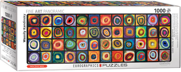 Puzzle: Fine Art Panoramic - Color Study of Squares (Expanded from original) by Wassily Kandinsky