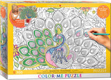 Puzzle: Color-Me Collection - Majestic Feathers