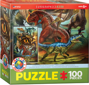 Puzzle: Educational Charts for Kids - Carnivorous Dinosaurs