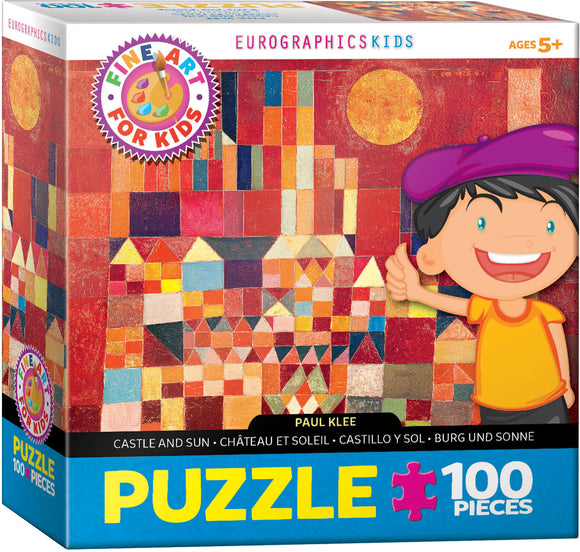 Puzzle: Fine Art For Kids - Castle and Sun by Paul Klee