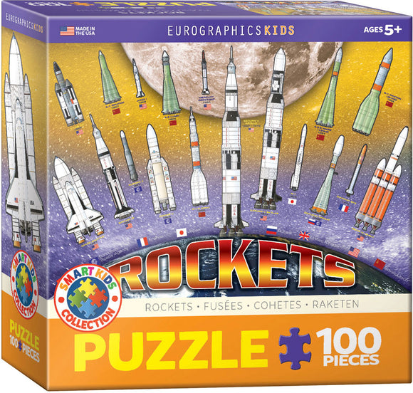 Puzzle: Educational Charts for Kids - International Space Rockets