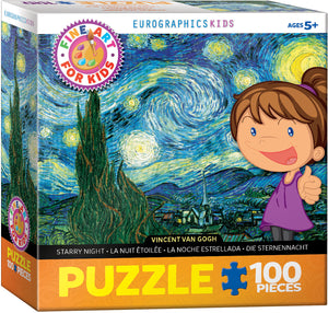 Puzzle: Fine Art For Kids - Starry Night by Vincent van Gogh