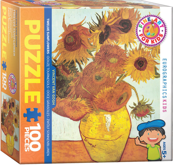 Puzzle: Fine Art Masterpieces - Twelve Sunflowers by Vincent Van Gogh