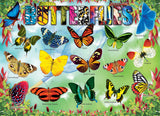 Puzzle: Educational Charts for Kids - Garden Butterflies