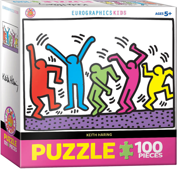 Puzzle: Fine Art For Kids - Dancing by Keith Haring