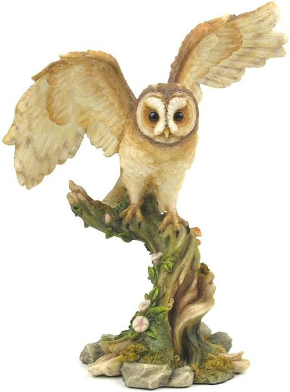 Owl on Branch Statue