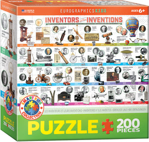 Puzzle: Educational Charts for Kids - Inventors and their Inventions