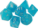 Chessex Dice: Luminary Polyhedral Set Sky/Silver (7)