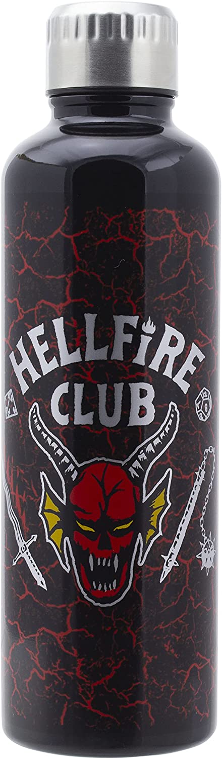 Paladone: Stranger Things Hellfire Club Metal Water Bottle