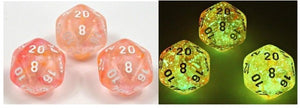 Chessex Dice: Borealis Polyhedral Set Set Supernova/white Luminary (7)