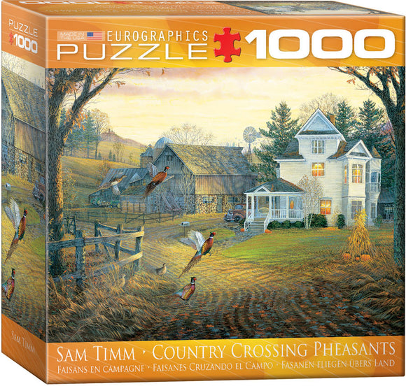 Puzzle: Artist Series - Country Crossing Pheasants by Sam Timm