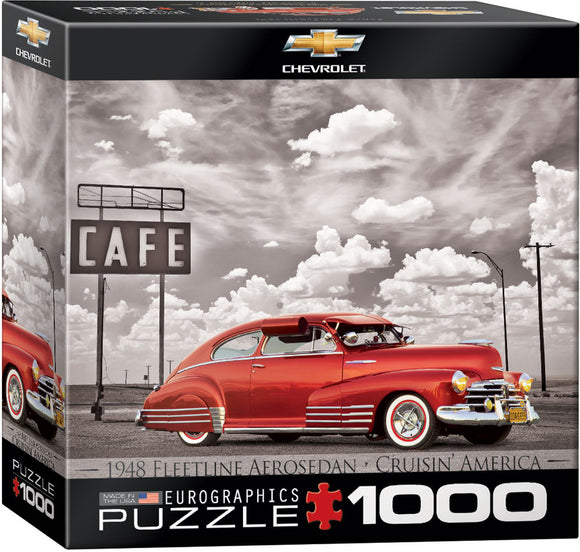 Puzzle: American Car Classics - 1948 Fleetline Aerosedan Cruisin' America