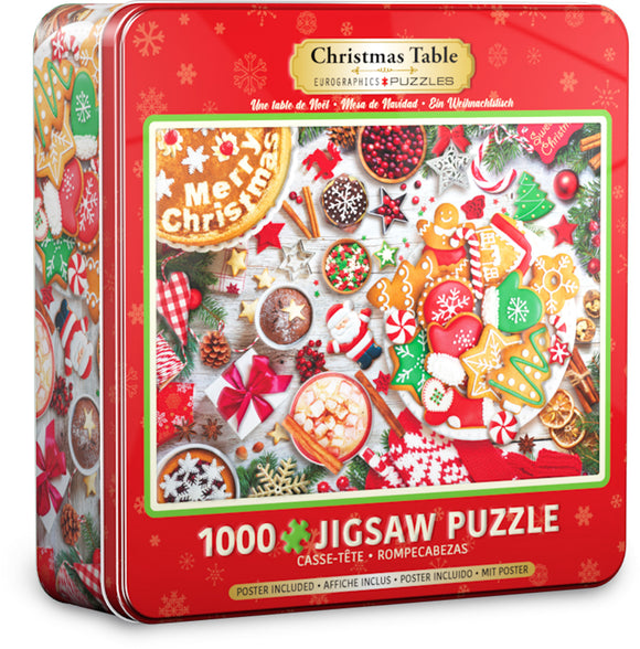 Puzzle: Christmas Table Tin