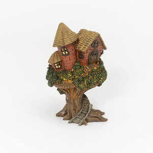 Solar Lighted Gnome Treehouse