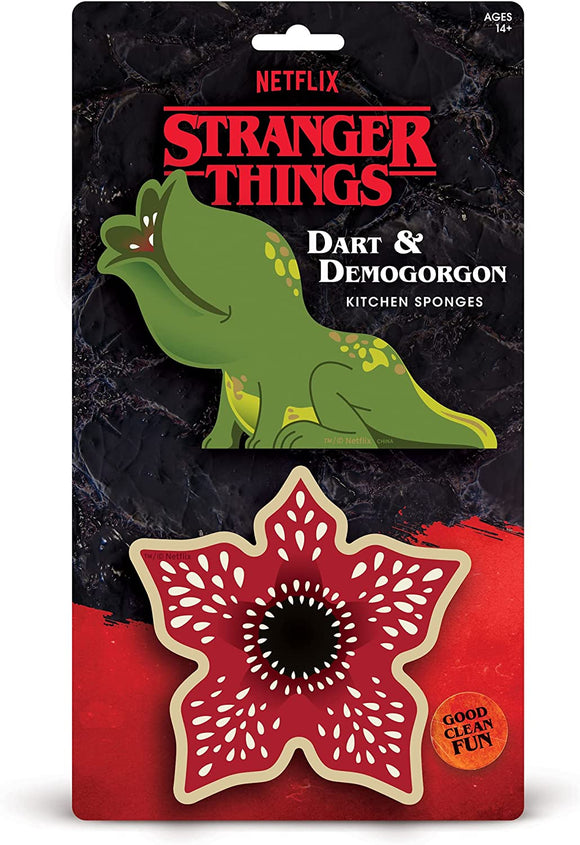 Stranger Things: Kitchen Sponges - Dart & Demogorgon (Set of 2)