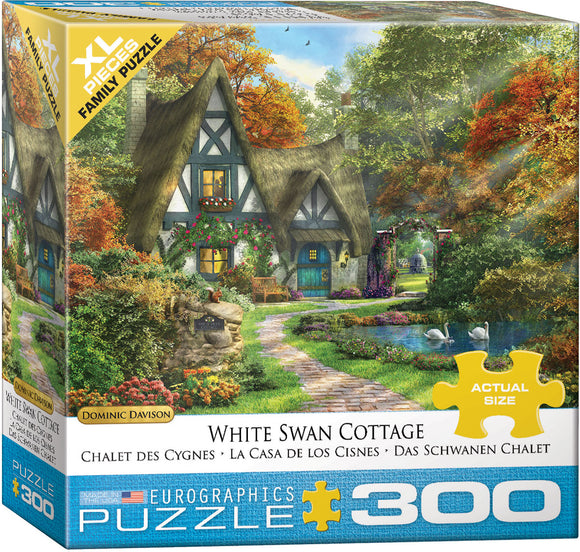 Puzzle: Family Oversize Puzzles - White Swan Cottage by Dominic Davison