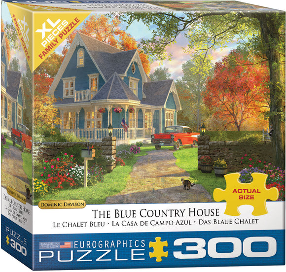 Puzzle: Family Oversize Puzzles - The Blue Country House by Dominic Davison