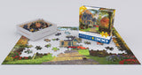 Puzzle: Family Oversize Puzzles - The Blue Country House by Dominic Davison