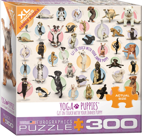 Puzzle: Yoga Dogs & Cats Collection - Yoga Puppies