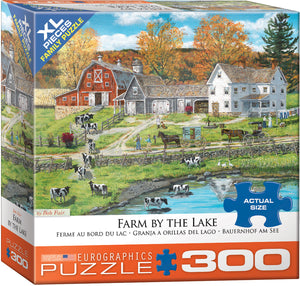 Puzzle: Family Oversize Puzzles - Farm by the Lake