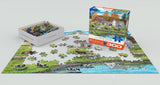 Puzzle: Family Oversize Puzzles - Farm by the Lake