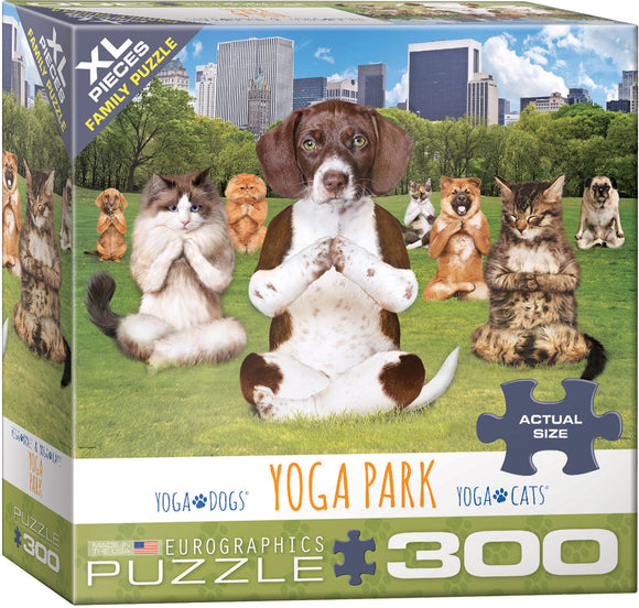 Puzzle: Yoga Dogs & Cats Collection - Yoga Park