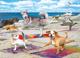 Puzzle: Yoga Dogs & Cats Collection - Yoga Beach