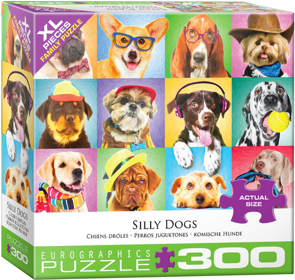 Family Oversize Puzzles - Silly Dogs