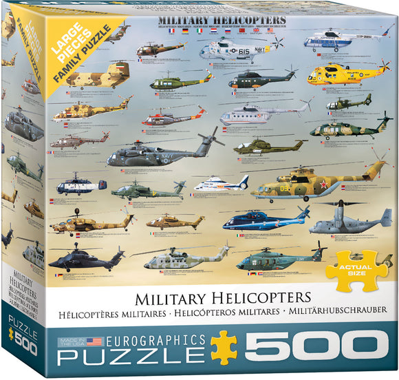 Puzzle: Family Oversize Puzzles - Military Helicopters