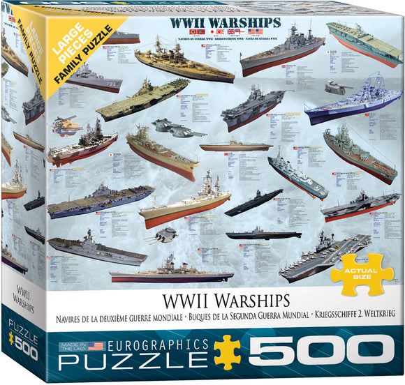 Puzzle: Family Oversize Puzzles - WWII War Ships