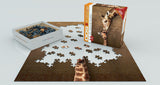 Puzzle: Family Oversize Puzzles - Giraffe Mother's Kiss